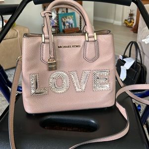 Michael Kors Pink LOVE Tote Bag